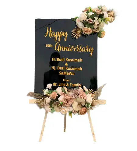Papan Bunga Akrilik Panjatan